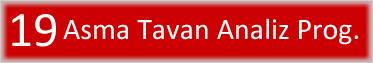 Asma Tavan Analiz programı